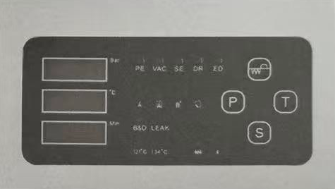 RUNDA 9A digital operating panel with pressure temperature time and cycle-stage indicators